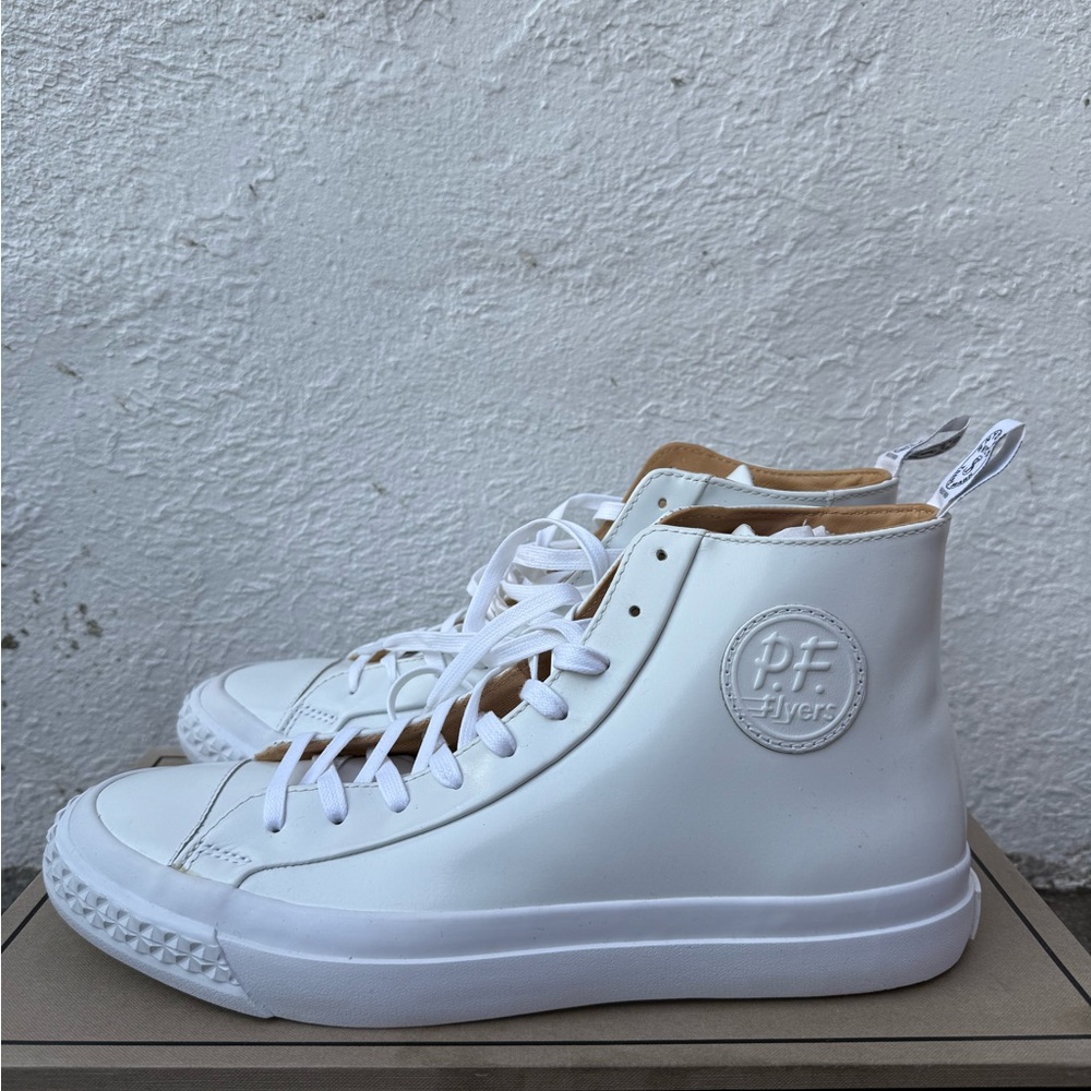 PF Flyers White High-Top Sneakers